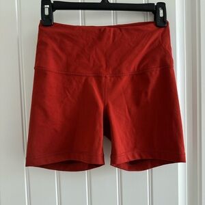 Yogalicious Red Bike Shorts
